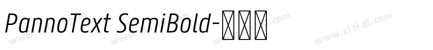PannoText SemiBold字体转换